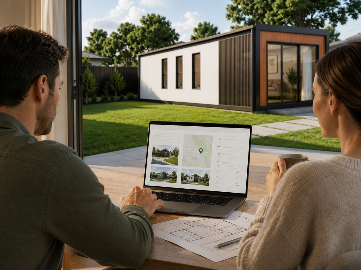 Land check outcome notes for a Victoria granny flat approval pathway